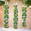 Custom Pine Tree Letter Wooden Ornament - Personalized Christmas Birthday Gifts For Mom, Dad, Brother, Sister, Kids - Home Is Wherever We Gather