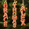 Custom Candy Cane Letter Wooden Ornament - Personalized Christmas Birthday Gifts For Mom, Dad, Brother, Sister, Kids - A Treat That Never Melts