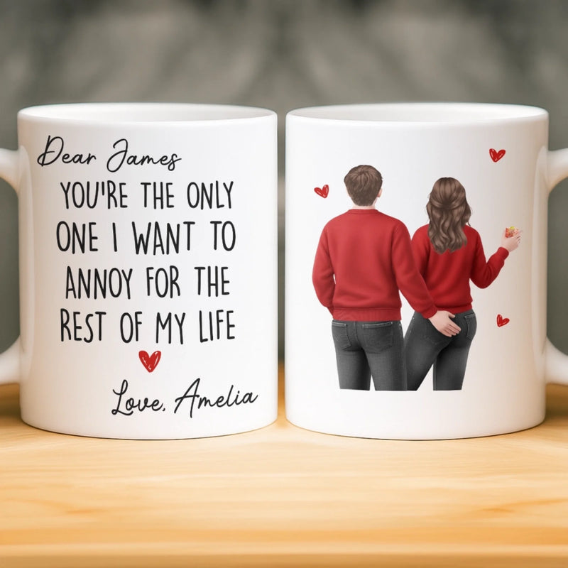 Custom Mug - Personalized Anniversary Wedding Gifts For Husband And Wife, Him And Her - Still Crushing On You Always