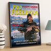 Custom Photo Magazine Vertical Poster - Personalized Christmas Birthday Fishing Gifts For Fisherman - The Legend Reels On