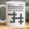 Custom Scrabble Mug - Personalized Christmas Birthday Gifts For Brother, Sister - Different Paths Same Heartbeat