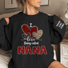 Custom Unisex Sweatshirt, Hoodie With Design On Sleeve - Personalized Birthday Gifts For Mom, Grandma - Made With Love For You