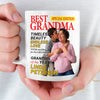 Custom Photo Magazine Mug - Personalized Birthday Gifts For Grandma - Her Love Makes Little Hearts Brighter