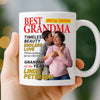 Custom Photo Magazine Mug - Personalized Birthday Gifts For Grandma - Her Love Makes Little Hearts Brighter