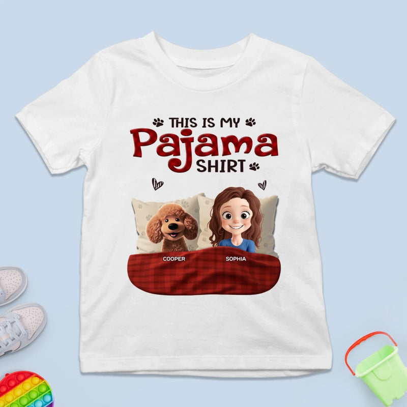 Custom Kid T-shirt - Personalized Christmas Birthday Gifts For Dog Cat Lovers, Dog Dad And Mom, Cat Owners - Bedtime Buddies