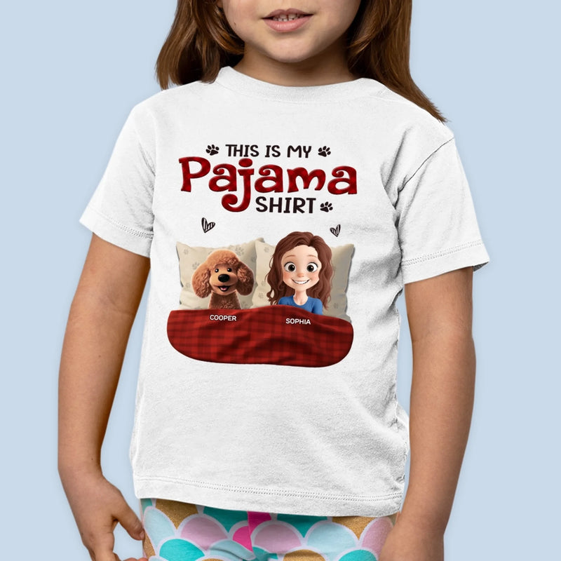 Custom Kid T-shirt - Personalized Christmas Birthday Gifts For Dog Cat Lovers, Dog Dad And Mom, Cat Owners - Bedtime Buddies