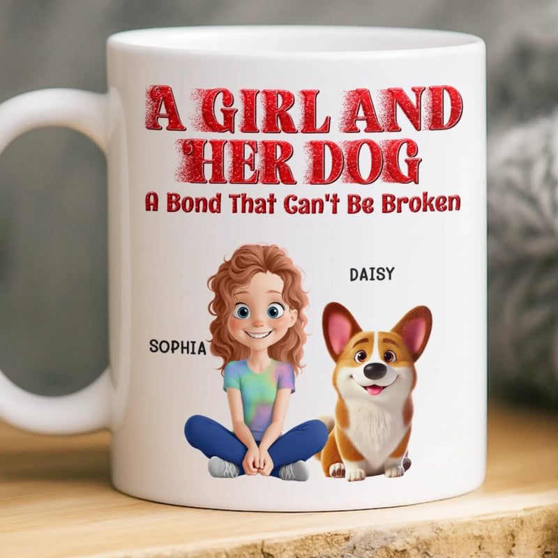 Custom Mug - Personalized Birthday Gifts For Dog Lovers, Dog Dad And Mom - Best Friends In Every Universe