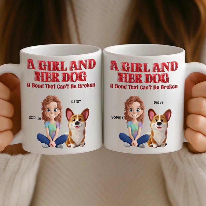 Custom Mug - Personalized Birthday Gifts For Dog Lovers, Dog Dad And Mom - Best Friends In Every Universe