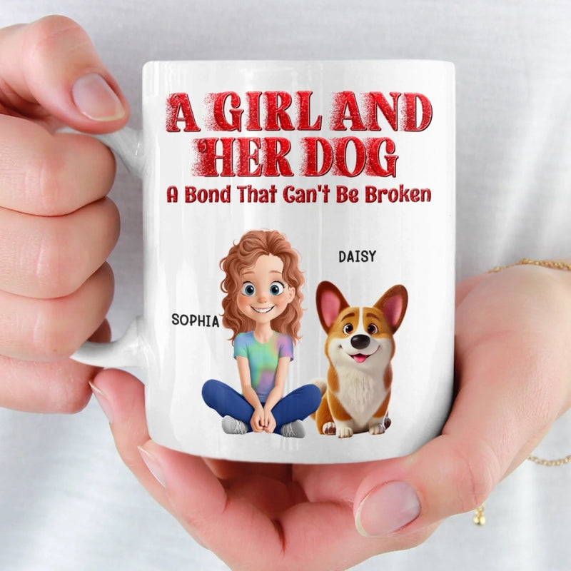 Custom Mug - Personalized Birthday Gifts For Dog Lovers, Dog Dad And Mom - Best Friends In Every Universe