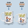 Custom 3D Inflated Effect Printed Mug - Personalized Christmas Birthday Gifts For Dog Lovers, Dog Dad And Mom - Just A Girl And Her Furry Soulmate