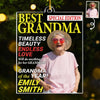 Custom Photo Magazine Acrylic Ornament - Personalized Christmas Birthday Gifts For Grandma - Where Grandma Is Joy Follows