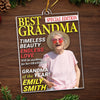 Custom Photo Magazine Acrylic Ornament - Personalized Christmas Birthday Gifts For Grandma - Where Grandma Is Joy Follows