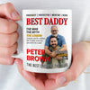 Custom Photo Magazine Mug - Personalized Birthday Gifts For Dad - Dad Love Leads Us Home