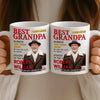 Custom Photo Magazine Mug - Personalized Birthday Gifts For Grandpa - Grandpa Makes Life Softer