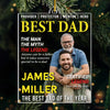 Custom Photo Magazine Acrylic Ornament - Personalized Christmas Birthday Gifts For Dad - His Strength Shapes Our Days