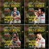Custom Photo Magazine Acrylic Ornament - Personalized Christmas Birthday Gifts For Dad - His Strength Shapes Our Days