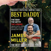 Custom Photo Magazine Acrylic Ornament - Personalized Christmas Birthday Gifts For Dad - His Strength Shapes Our Days