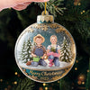 Custom Photo Acrylic Ornament - Personalized Christmas Birthday Gifts For Kids - Growing Love In A Winter Wonderland