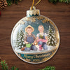 Custom Photo Acrylic Ornament - Personalized Christmas Birthday Gifts For Kids - Growing Love In A Winter Wonderland