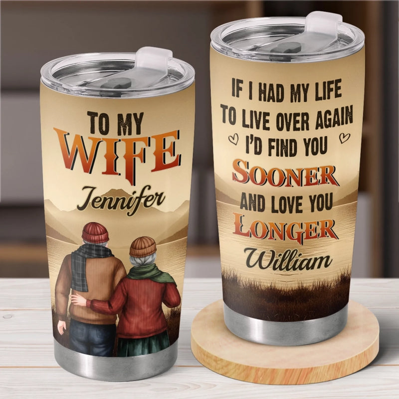 Custom Tumbler - Personalized Anniversary Wedding Gifts For Husband And Wife, Him And Her - Better Together Always