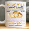Custom Mug - Personalized Anniversary Wedding Gifts For Husband And Wife, Him And Her - Love Feels Easy Here