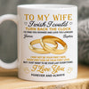 Custom Mug - Personalized Anniversary Wedding Gifts For Husband And Wife, Him And Her - Love Feels Easy Here