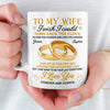 Custom Mug - Personalized Anniversary Wedding Gifts For Husband And Wife, Him And Her - Love Feels Easy Here