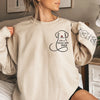 Custom Unisex Sweatshirt, Hoodie With Design On Sleeve - Personalized Christmas Birthday Gifts For Dog Lovers, Dog Dad And Mom - Dogs Make Everything Better