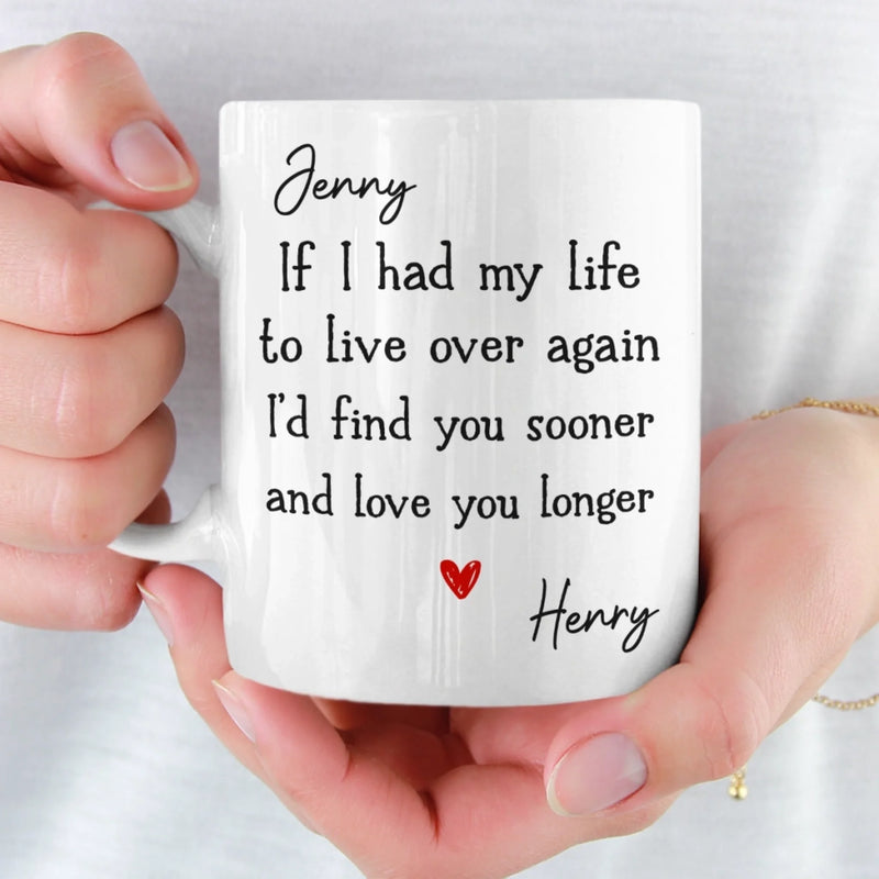 Custom Mug - Personalized Anniversary Wedding Gifts For Husband And Wife, Him And Her - Forever Starts With Us