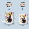 Custom Photo Magazine Mug - Personalized Christmas Birthday Gifts For Men and Women, Horse Lovers - Grace In The Saddle