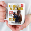 Custom Photo Magazine Mug - Personalized Christmas Birthday Gifts For Men and Women, Horse Lovers - Grace In The Saddle