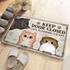 Custom Home Decor Decorative Mat - Personalized  Birthday Gifts For Cat Lovers, Cat Mom And Dad - Escape Artists On Standby