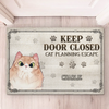 Custom Home Decor Decorative Mat - Personalized  Birthday Gifts For Cat Lovers, Cat Mom And Dad - Escape Artists On Standby