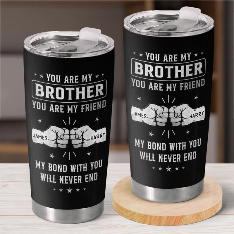 Custom Tumbler - Personalized Birthday Gifts For Dad, Brother, Sister, Kids - Growing Side by Side