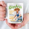 Custom Photo Magazine Mug - Personalized  Christmas Birthday Garden Gifts For Gardeners - Dirt Therapy Enthusiast