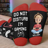 Custom Crew Socks - Personalized Birthday Gaming Gifts For Kids - Busy Saving The World