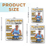 Custom Photo Magazine Acrylic Ornament - Personalized  Birthday Running Gifts For Running Lovers, Sports Fans, Sports Lovers - Hustle For Greatness