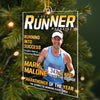 Custom Photo Magazine Acrylic Ornament - Personalized  Birthday Running Gifts For Running Lovers, Sports Fans, Sports Lovers - Hustle For Greatness