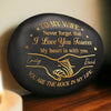 Custom Printed Rock - Personalized Anniversary Wedding Gifts For Husband And Wife, Him And Her - You Are My Peace