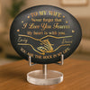 Custom Printed Rock - Personalized Anniversary Wedding Gifts For Husband And Wife, Him And Her - You Are My Peace