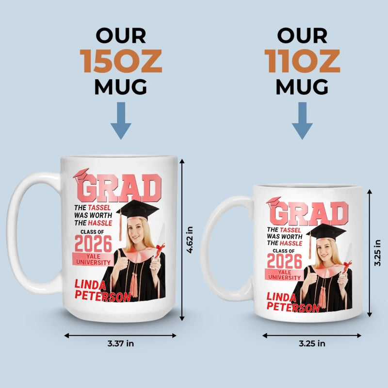 Custom Photo Graduation Gifts for College Graduates - Personalized Mugs