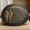 Custom Printed Rock - Personalized Anniversary Wedding Gifts For Husband And Wife, Him And Her - Our Sweet Memories
