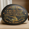 Custom Printed Rock - Personalized Anniversary Wedding Gifts For Husband And Wife, Him And Her - You Are My Peace