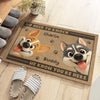 Custom Home Decor Decorative Mat - Personalized Birthday Gifts For Dog Lovers, Dog Dad And Mom - Paws Welcome Here