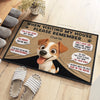 Custom Home Decor Decorative Mat - Personalized Birthday Gifts For Dog Lovers, Dog Dad And Mom - Please Wipe Your Paws