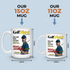 Custom Photo Magazine Mug - Personalized  Christmas Birthday Golf Gifts For Men, Women - King Of The Fairway
