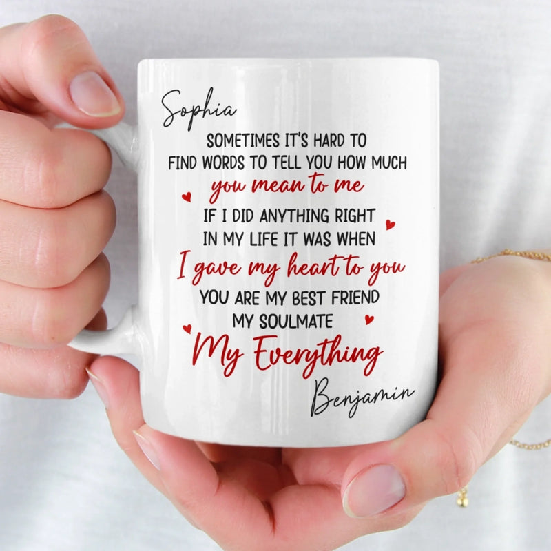 Custom Mug - Personalized Anniversary Wedding Gifts For Husband And Wife, Him And Her - Love That Just Makes Sense