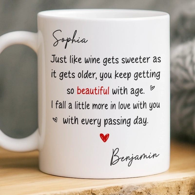 Custom Mug - Personalized Anniversary Wedding Gifts For Husband And Wife, Him And Her - You Are My Best Place