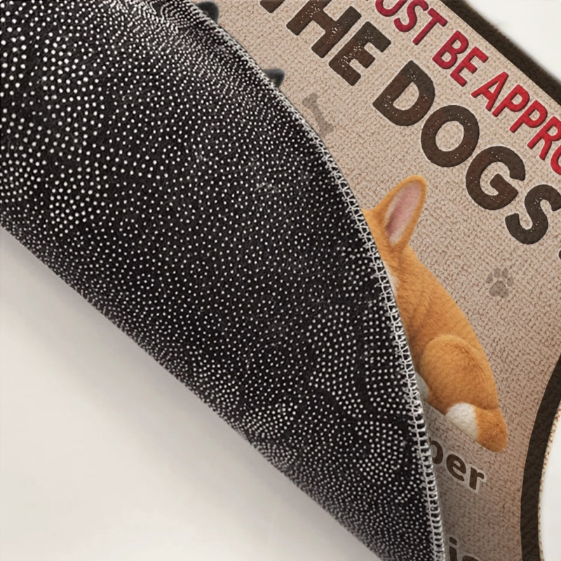 Custom Home Decor Decorative Mat - Personalized Birthday Gifts For Dog Lovers, Dog Dad And Mom - Guarded By Professional Nappers