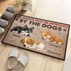 Custom Home Decor Decorative Mat - Personalized Birthday Gifts For Dog Lovers, Dog Dad And Mom - Guarded By Professional Nappers